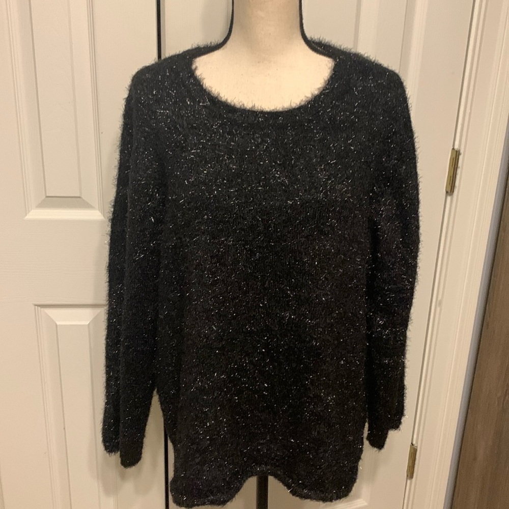 Calvin Klein Plus Fuzzy Sweater